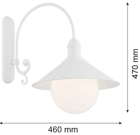 Argon 3297 - Fali lámpa ERBA BIS 1xE27/60W/230V