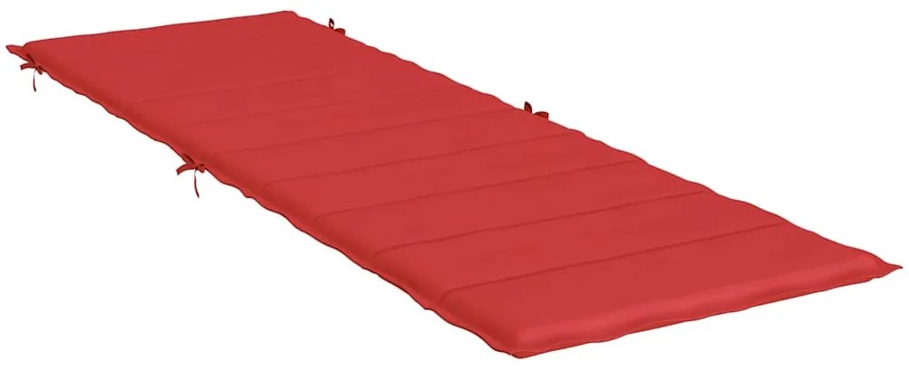 piros oxford szövet napozóágy párna 186 x 58 x 3 cm
