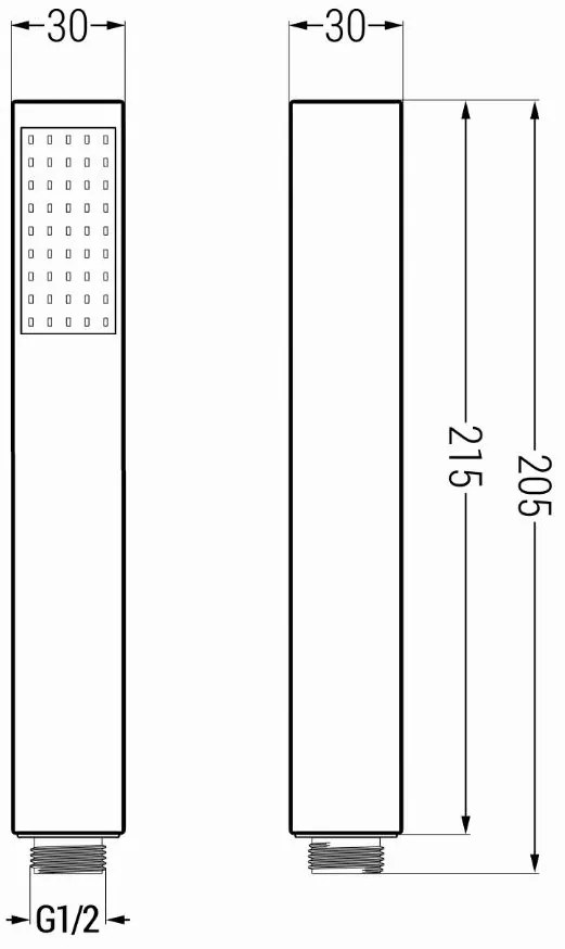 Mexen tartozékok - 1 pontos kézizuhany készlet R-77, fekete, 785776052-70