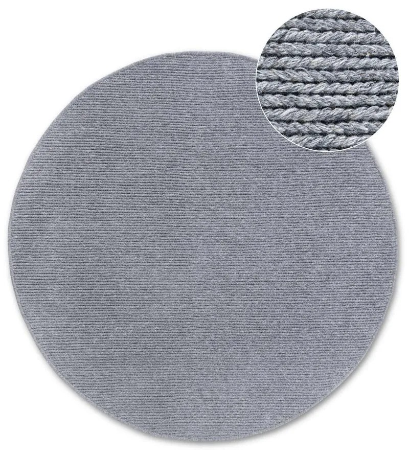Szürke kézi szövésű gyapjú kerek szőnyeg ø 200 cm Francois – Villeroy&amp;Boch