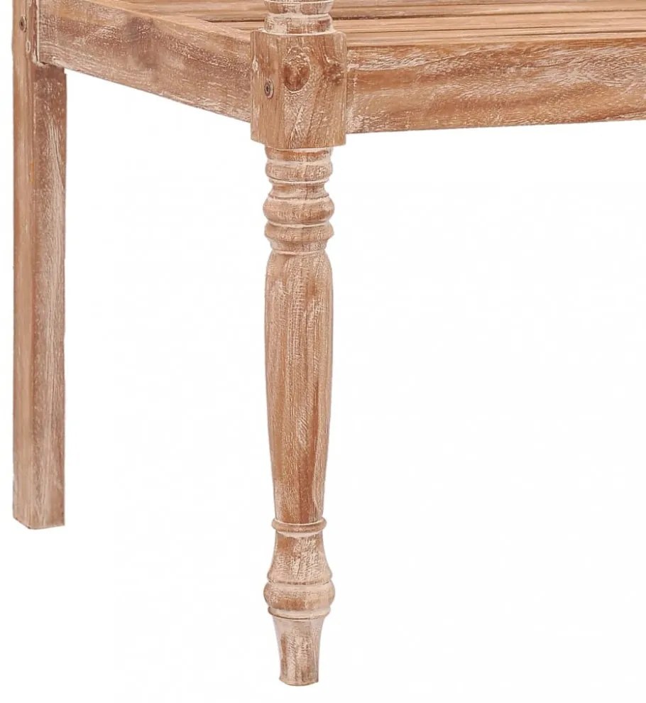 tömör antikolt fehér tíkfa Batavia pad 120 cm