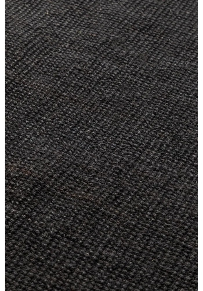 Fekete juta futószőnyeg 80x200 cm Bouclé – Hanse Home