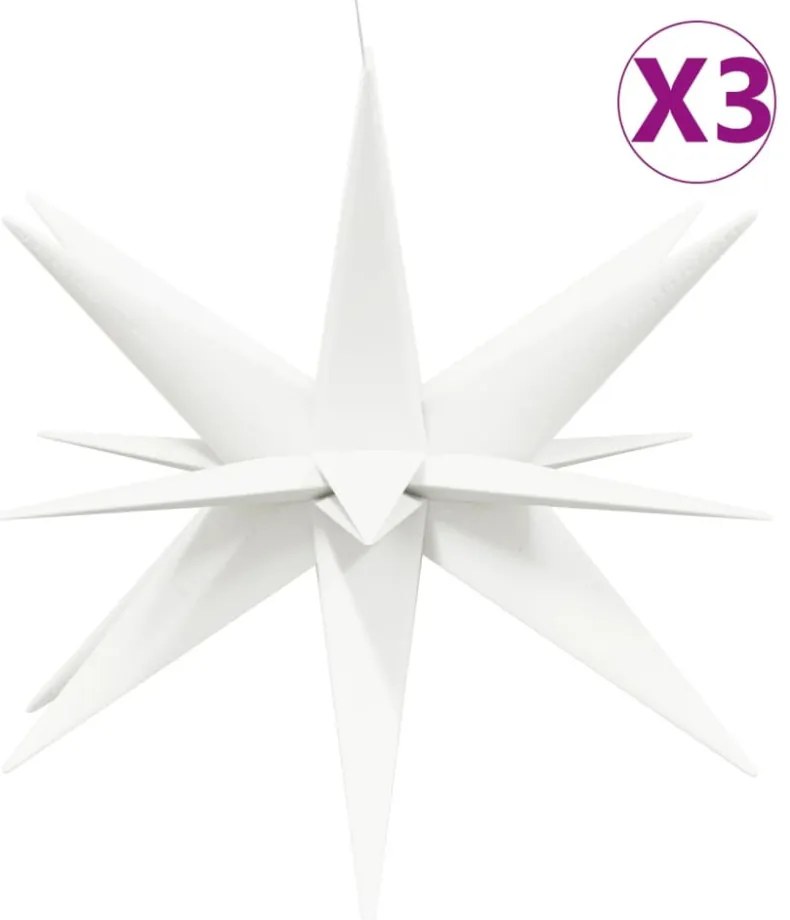 3 db összecsukható fehér karácsonyi lámpa LED-del 100 cm