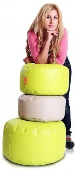 Babzsák Classic L eko-bőr TiaHome - Lime