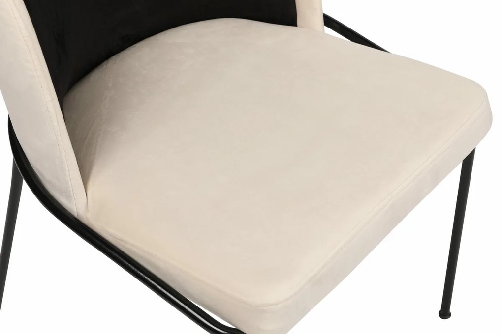 Dore Black and Cream étkezőszék szett, 2 db, 2 db