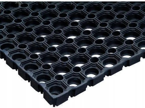 Lábtörlő áttört gumi bejárati szőnyeg 50x100x22mm