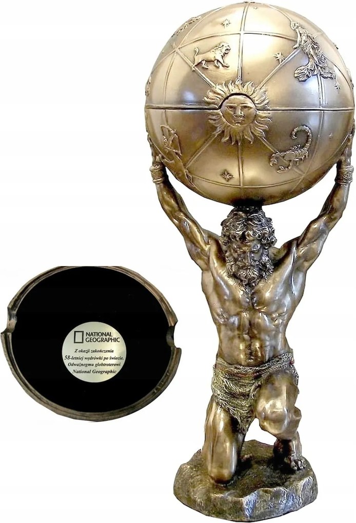 Földet Tartó Atlasz Figura Ajándék Az Erős Professzor Történésznek