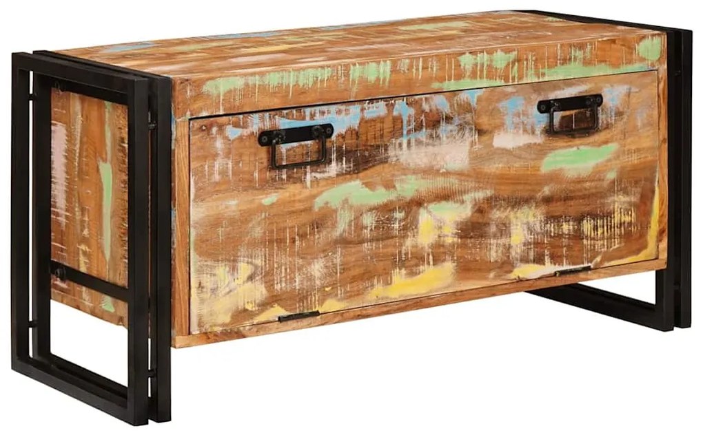 Cipőszekrény Barna 90 x 38 x 45 cm tömör újrahasznosított fa
