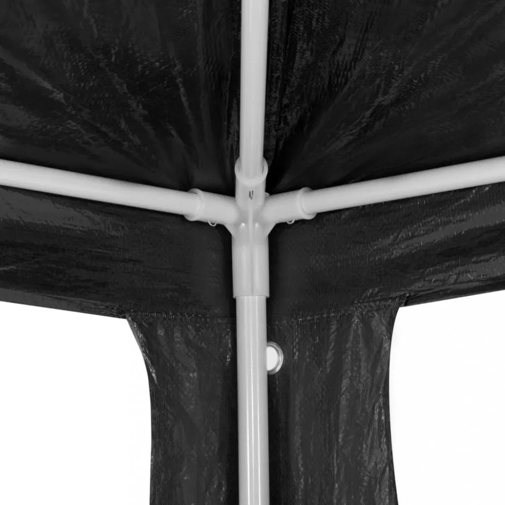 antracitszürke PE rendezvénysátor 3 x 3 m