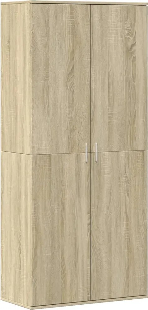 vidaXL sonoma tölgy színű szerelt fa cipősszekrény 80 x 39 x 178 cm