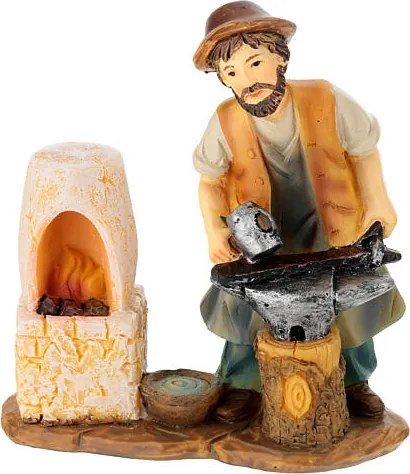 Betlehem figura "Kovács az üllőnél"- 9-10cm magas figurákhoz