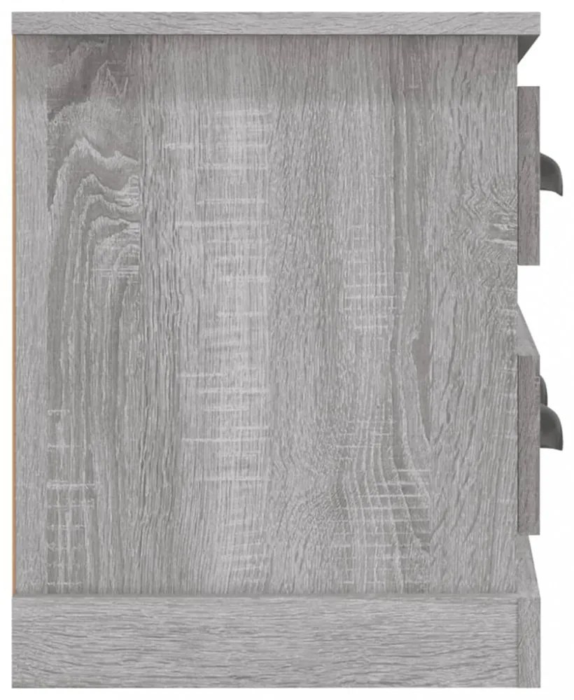szürke sonoma színű szerelt fa TV-szekrény 100x35,5x45 cm