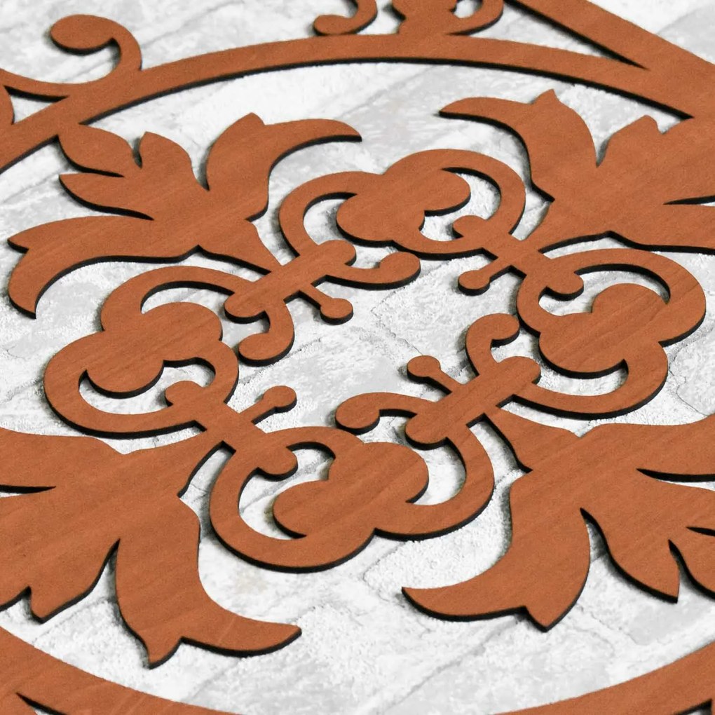 DUBLEZ | 3D falpanel a nappaliba - Rusztik