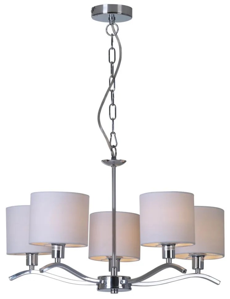 ZUMA LINE RLD94103-5 CARMEN Modern Csillár Fehér, Króm E14 IP20
