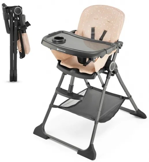 KINDERKRAFT - Gyermek étkezőszék FOLDEE rózsaszín