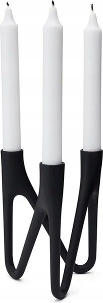 Morso Roots Háromágú gyertyatartó Fekete