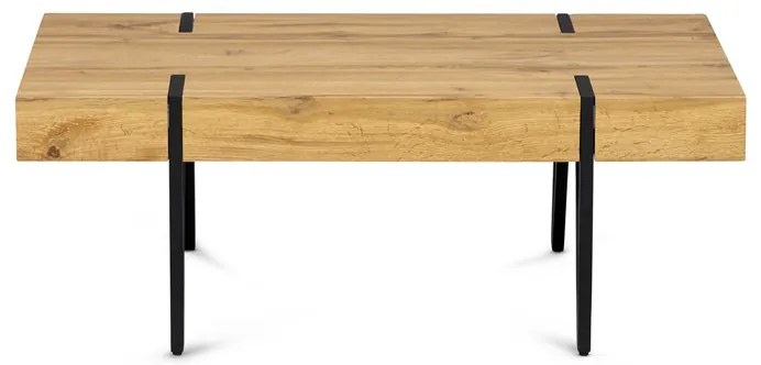 Dohányzóasztal 110×60×42 cm, MDF, vad tölgy, AHG-233 OAK