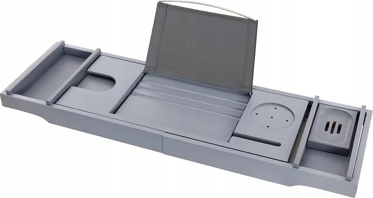 Prémium Praktikus Stabil Állítható Kád Polc Rendszerező Bambusz Sn