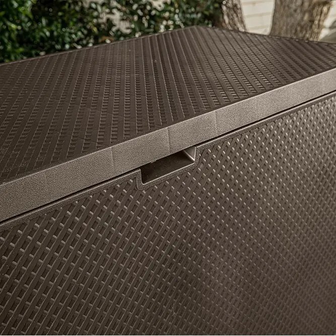 Keter Emily kerti tárolódoboz, barna, 280 l, 118 x 58 x 45 cm