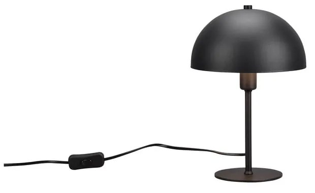 Matt fekete asztali lámpa (magasság 30 cm) Nola – Trio
