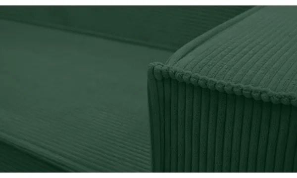 Univerzális, kihúzható U-alakú sarokülőgarnitúra LONDON, zöld