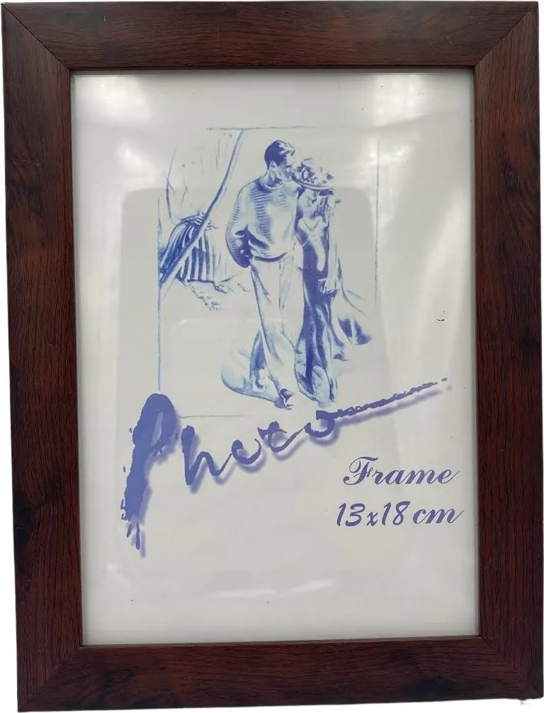 Képkeret 13x18 barna