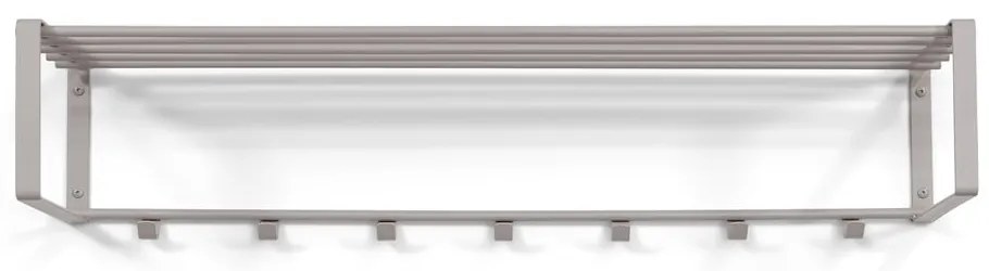 Szürke-bézs fém fali fogas polccal Rex – Spinder Design