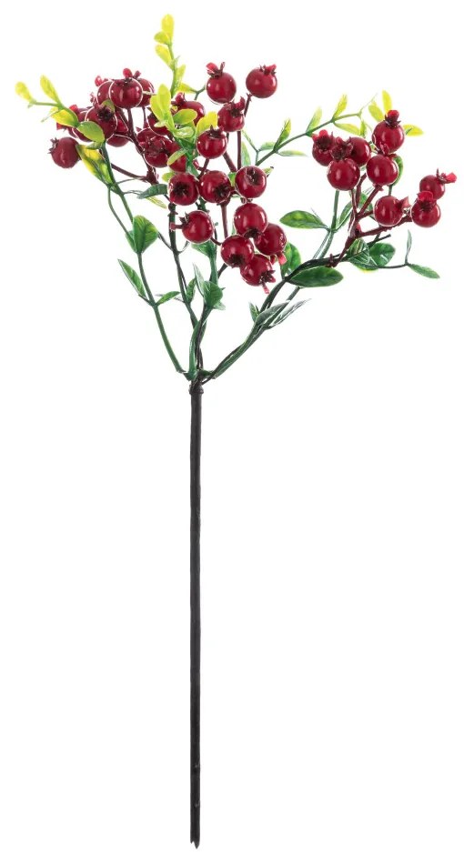 Bogyós ág, 28.5cm magas - Piros