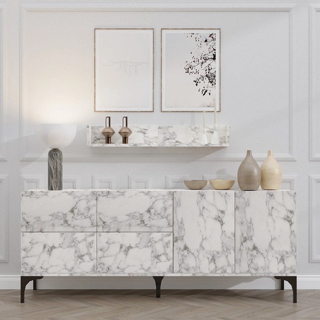 Konzolasztal Stella - Carrara Marble