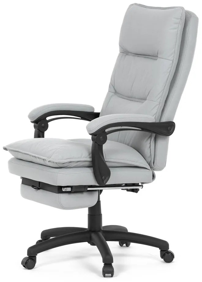 Scaun pivotant de birou cu suport pentru picioare Silver Grey KA-Y350