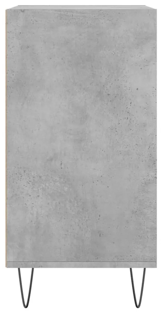 betonszürke szerelt fa tálalószekrény 57 x 35 x 70 cm