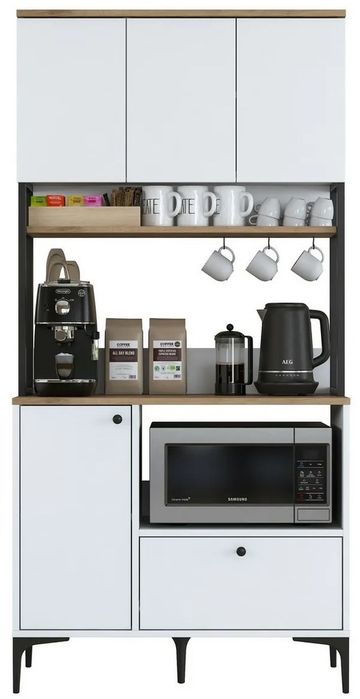 Jesy Walnut and White szekrény