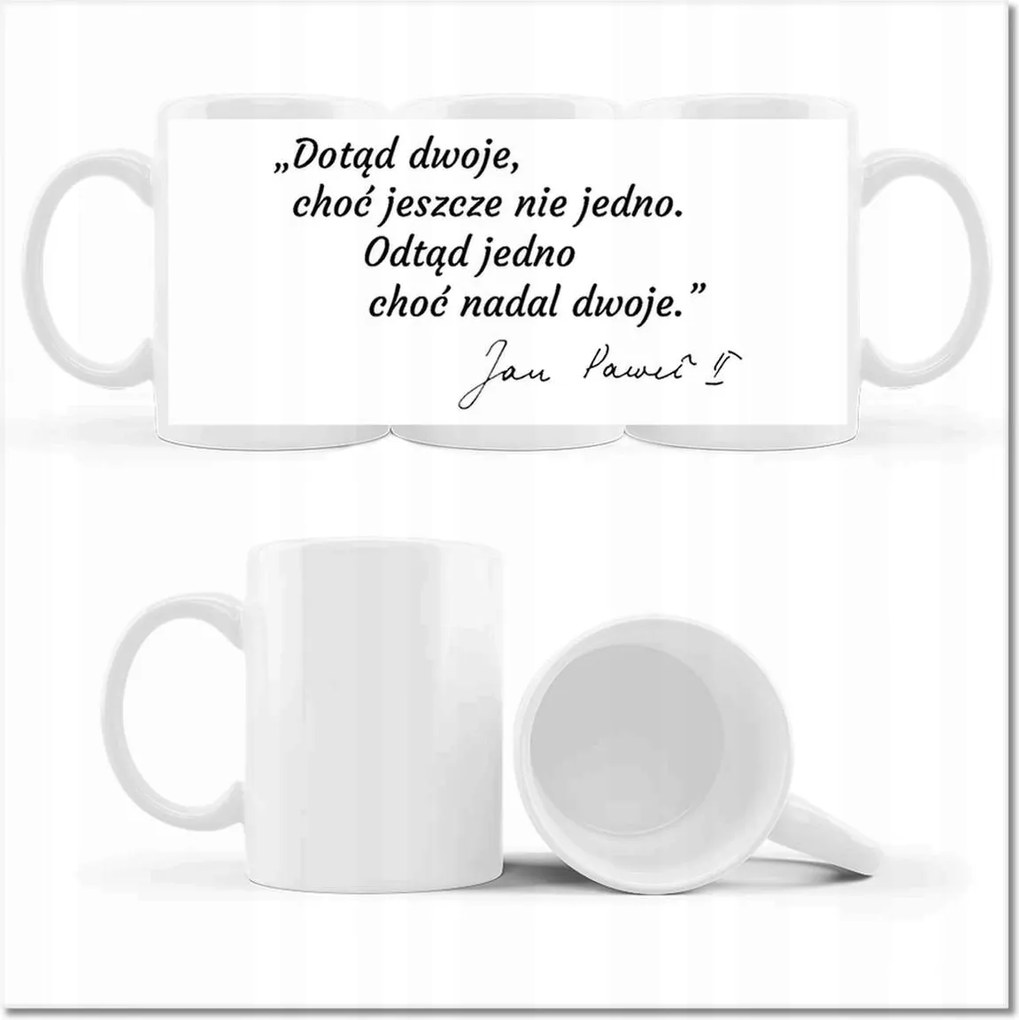 Fotós bögre II. János Pál pápa idézet