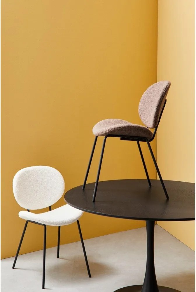 Fehér kárpitozott étkezőszék Maddie – Yes Everyday