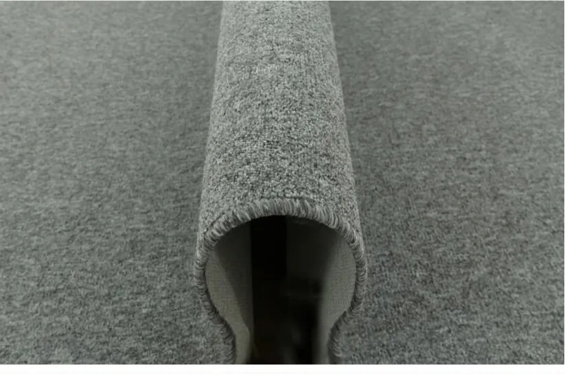 150x300 cm Szürke Vienna Hurkos Szőnyeg Dolgozószobába Méretre Szabott Tanúsítvánnyal