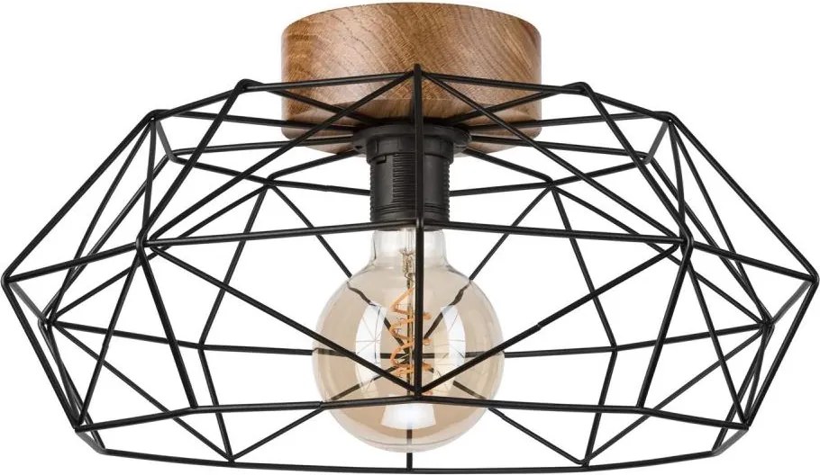 Brilagi - Mennyezeti lámpa WOODY BASKET 1xE27/60W/230V tölgy