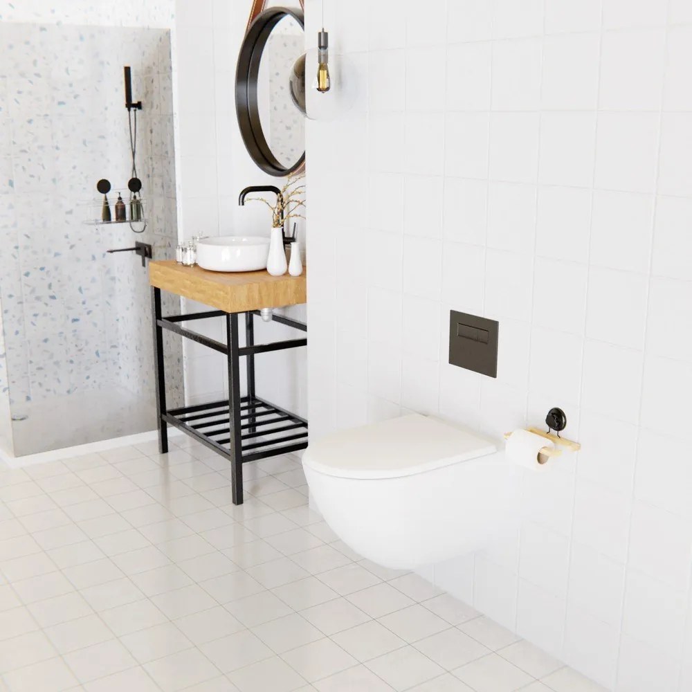 Bestlock SPA öntapadós bambusz WC-papír tartó - Compactor