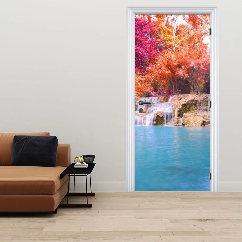 Fotótapéta ajtóra - Türkiz lagúna (95x205cm)