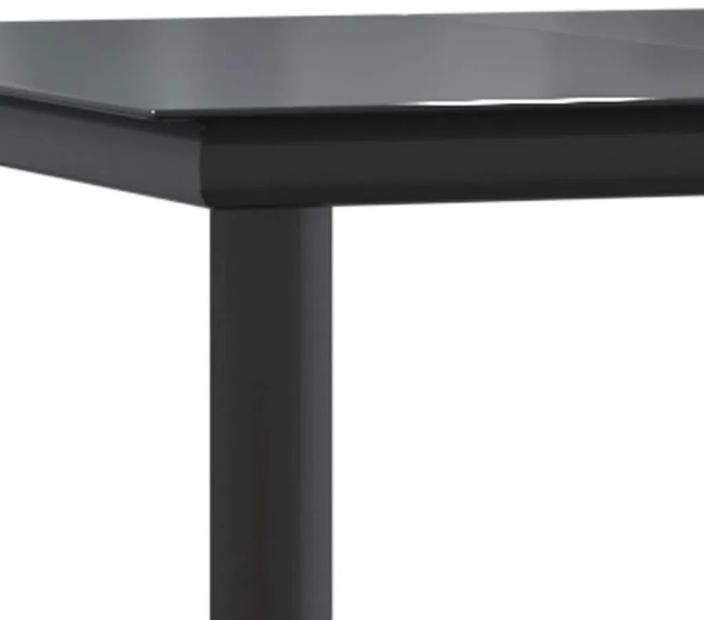 vidaXL 2 részes szürke polyrattan kerti étkezőgarnitúra párnákkal