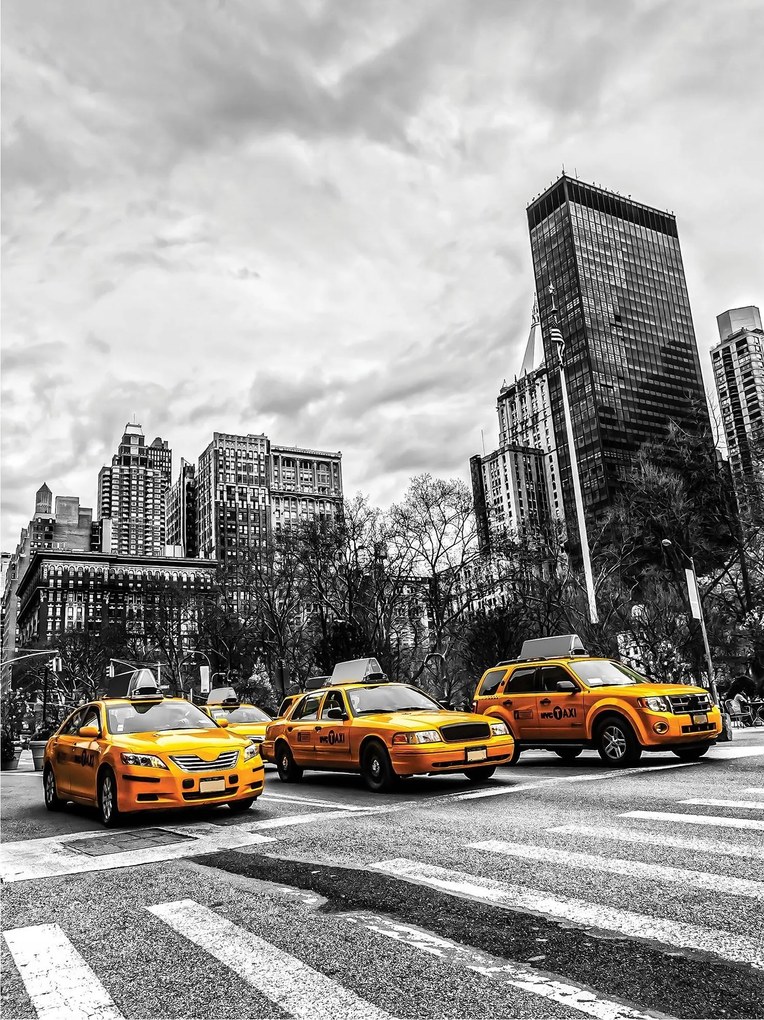 Fotótapéta Sárga taxik New York város vinil 184x254 +ragasztó