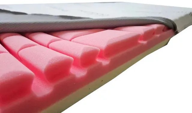 VitaRoll - Red 7 zónás + 2cm HR EcO hab, Kiegyenlítő Fedőmatrac Bamboo Exclusive huzattal 160x200cm