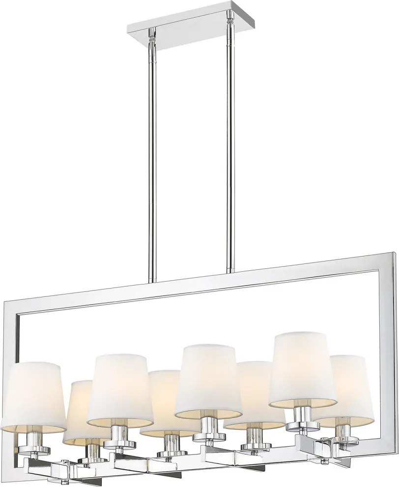 COSMOLIGHT P08038CH-WH LONDON Modern Csillár Fehér, Króm E14 IP20