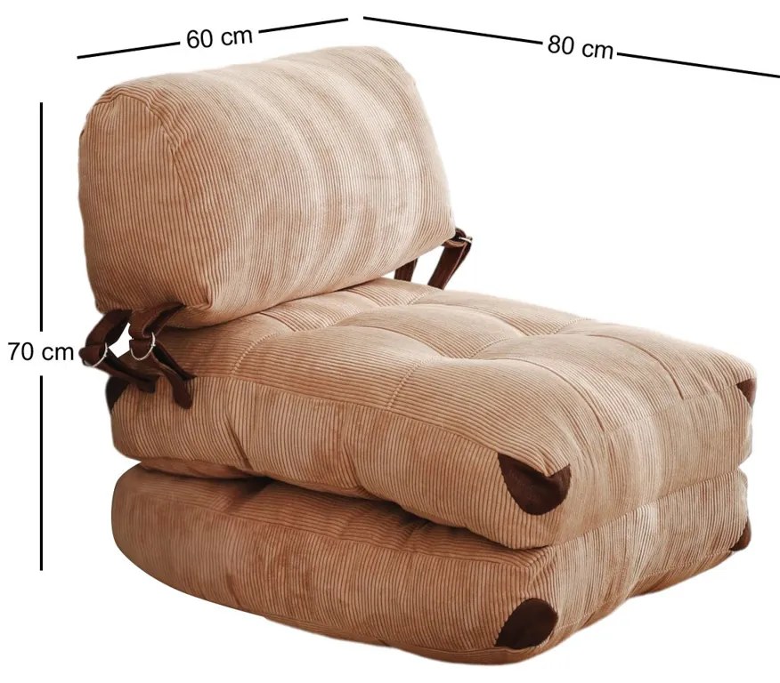 Összecsukható szék Kadife Camel