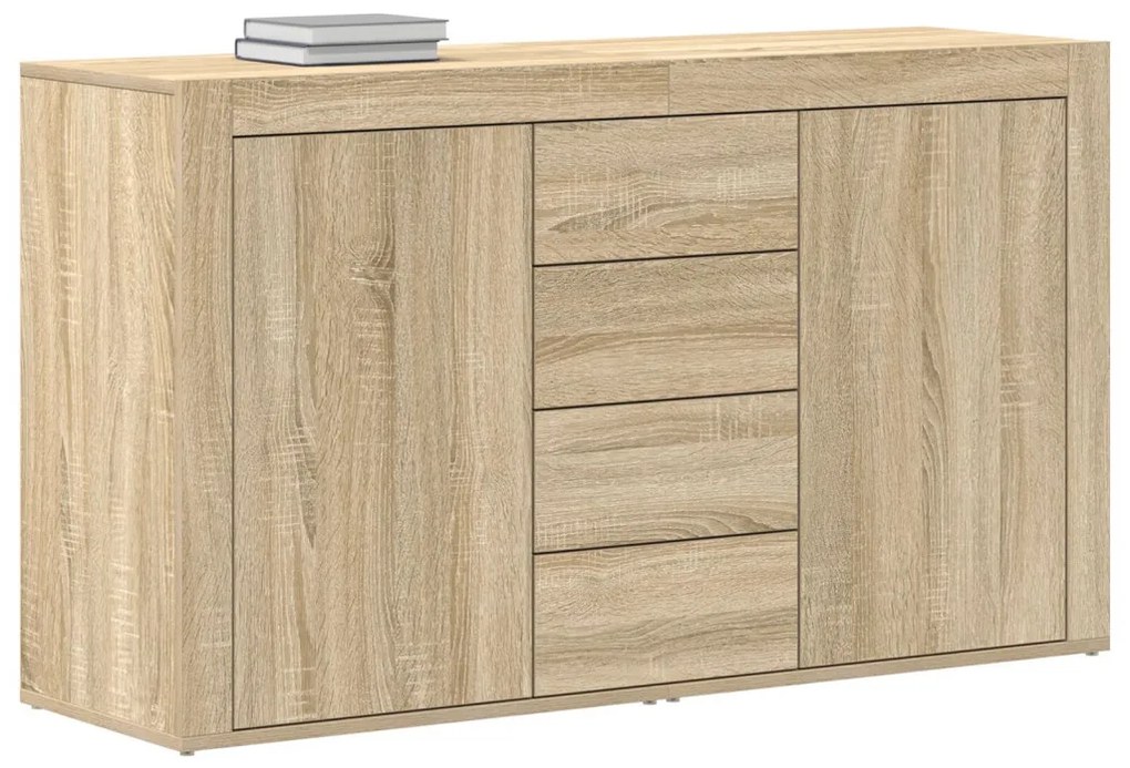 Tálaló Sonoma tölgy Szerelt fa 120 x 36 x 69 cm Tárolás