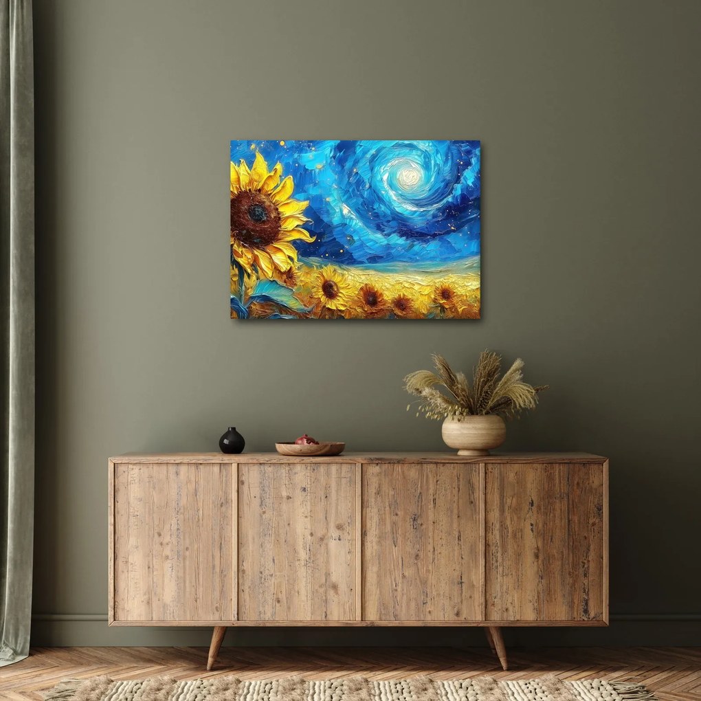 Kép - Festés napraforgó (70x50 cm)