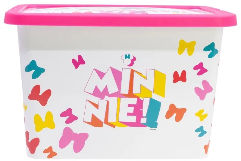 Disney Minnie Edgy Bows műanyag tároló doboz 7 L