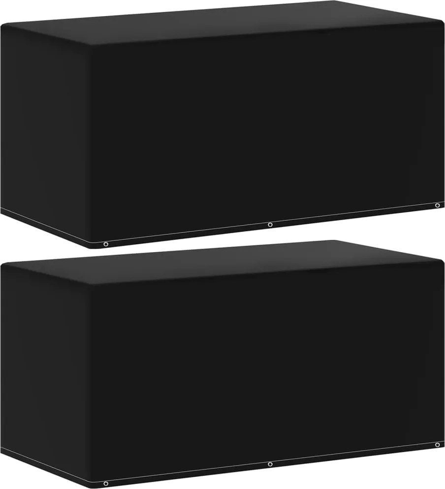 vidaXL 2 db kertibútor-takaró 6 fűzőlyukkal 160 x 80 x 75 cm