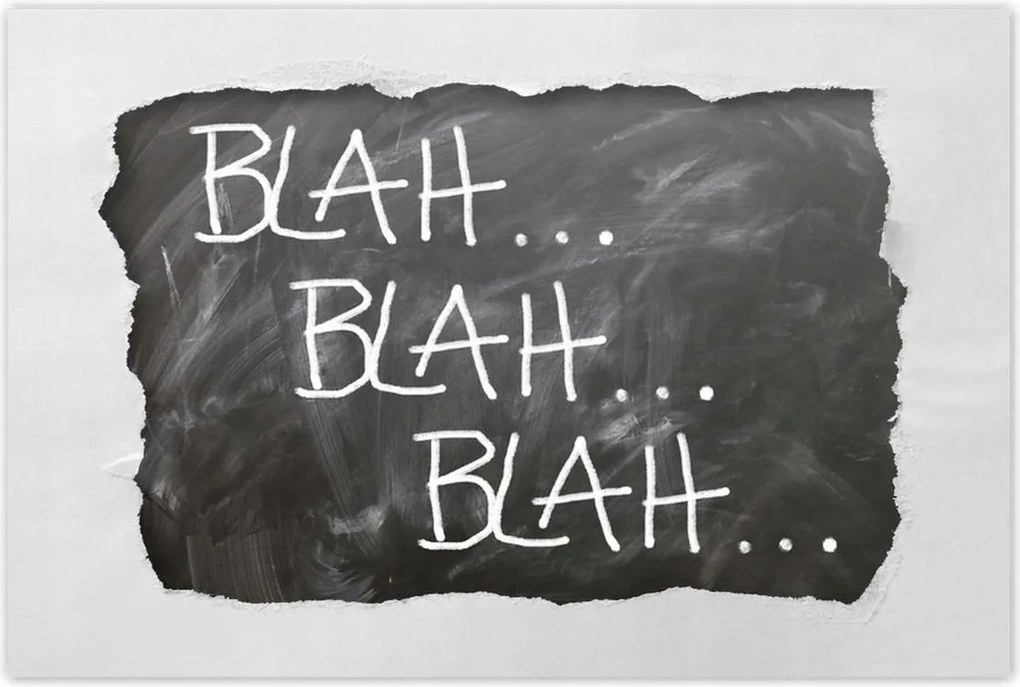 Poszterek 90x60 Blah... Blah... Blah...