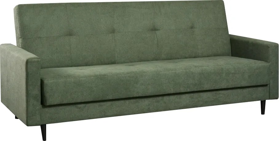 Kihúzható heverő, zöld, VALDO