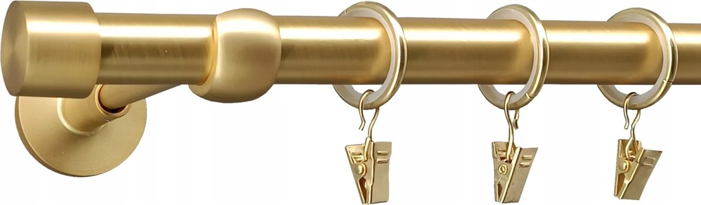 Függönykarnis 19mm Arany Matt Modern 360cm Luna